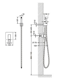 Timo Смеситель встроенный Briana 7189/03SM с гигиеническим душем – фотография-3